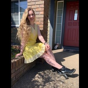 1960s Eve Le Coq Drop Waist Polka Dot Dress MOD Summertime